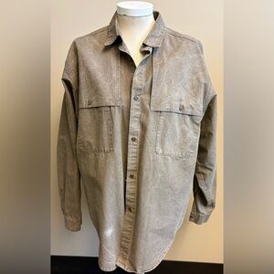 The Australian Outback Collection Tan Button Down Sturdy Cotton Shirt Size XL